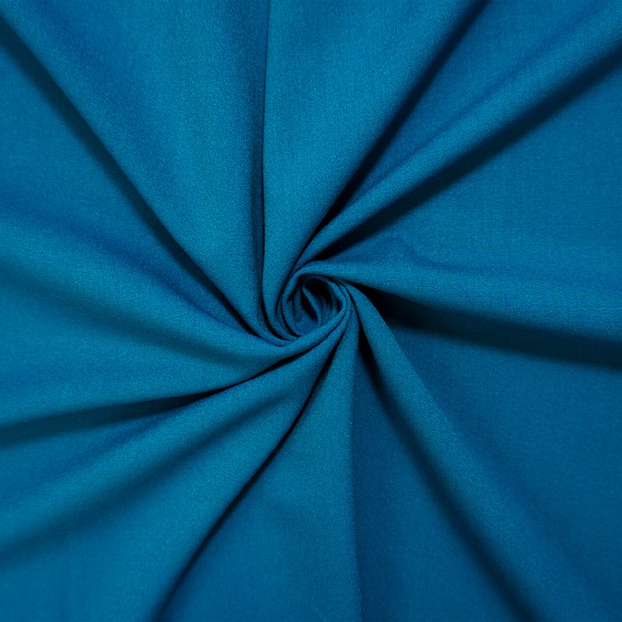 Deep Teal Poly Rayon Spandex Stretch Solid Woven Suiting Fabric By the Yard
